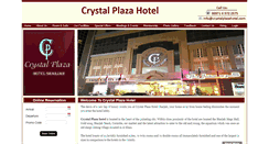 Desktop Screenshot of crystalplazahotel.com