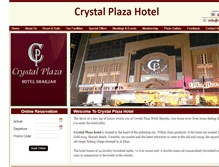 Tablet Screenshot of crystalplazahotel.com